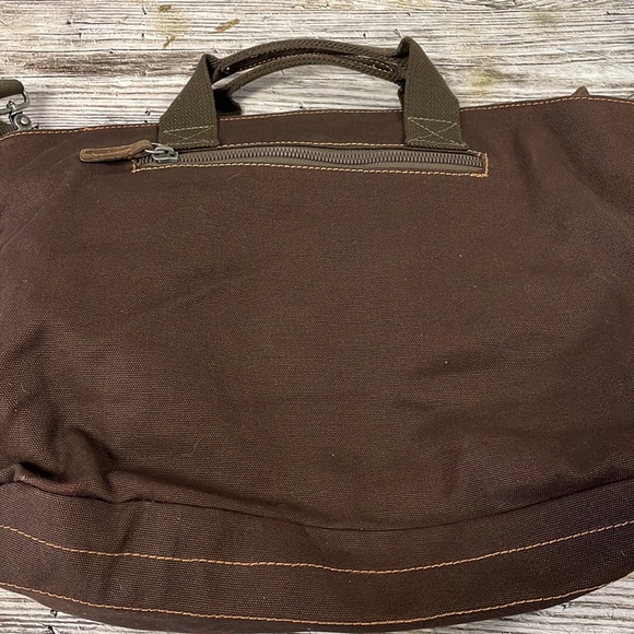 TSD Hidden Woods Canvas and Leather Brown Tote Bag new with out tags - Picture 9 of 12